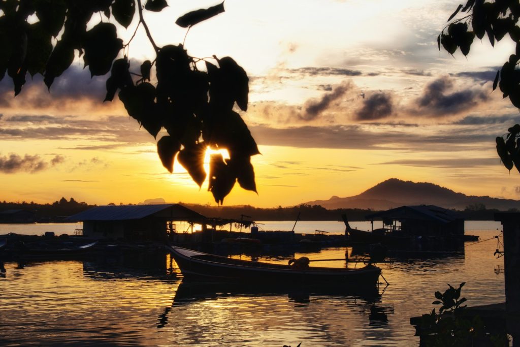 a boat on the water